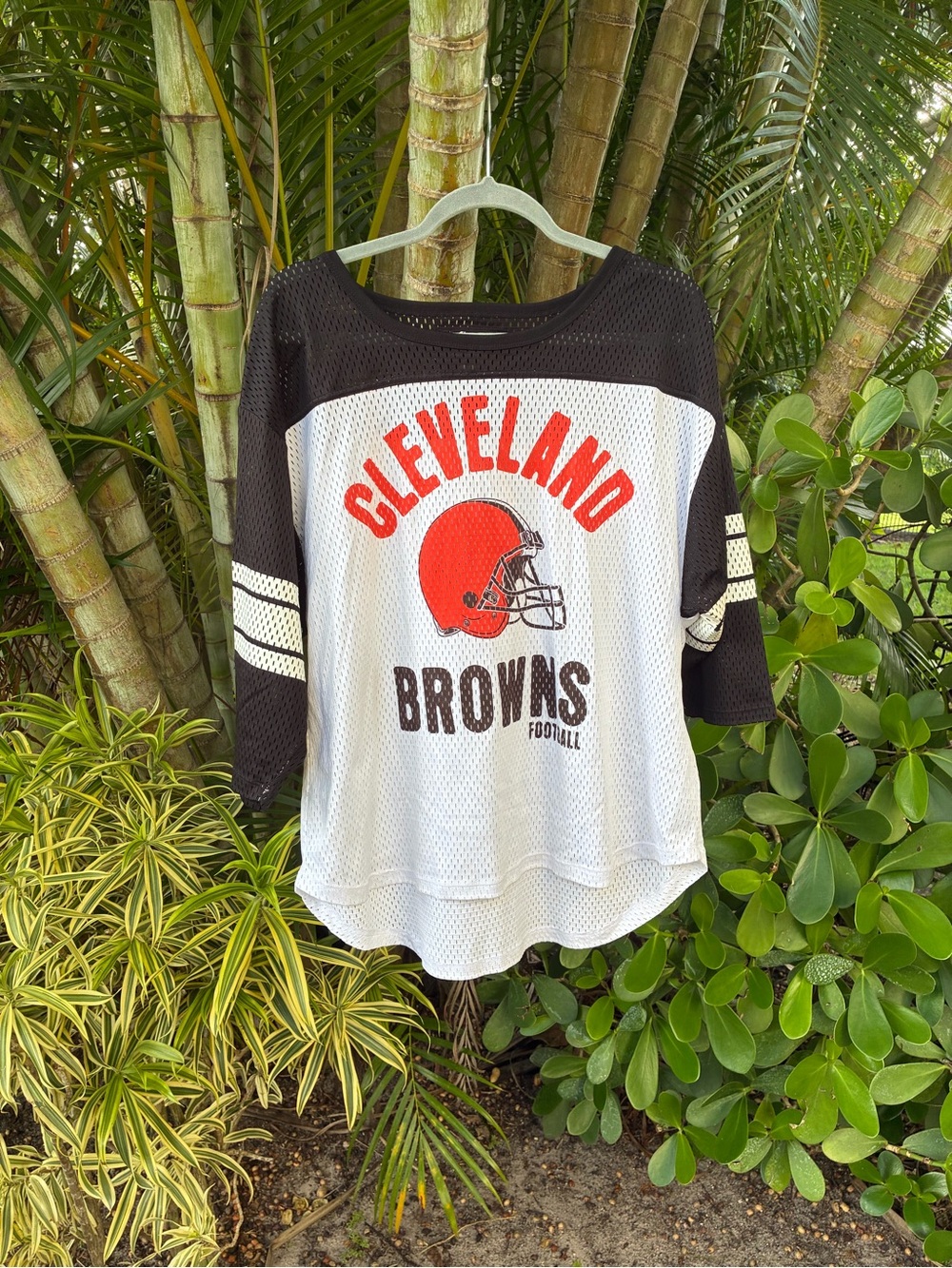 Cleveland Browns Women's Mesh Football Top